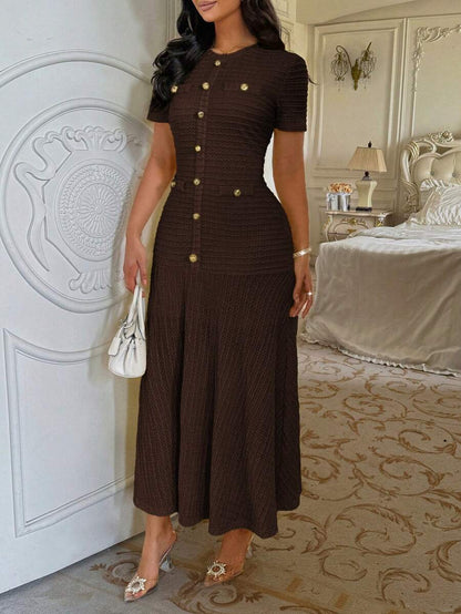Azeen Short-Sleeve Dress