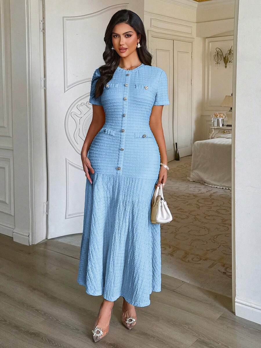 Azeen Short-Sleeve Dress