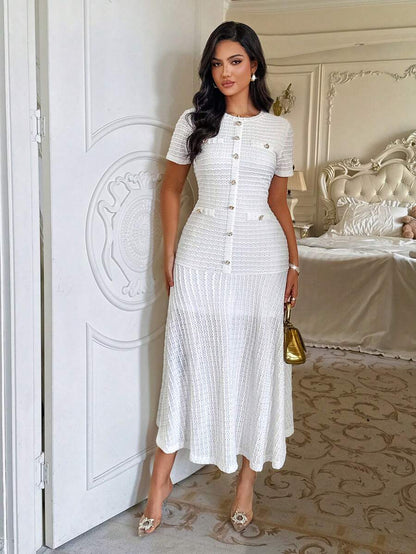 Azeen Short-Sleeve Dress