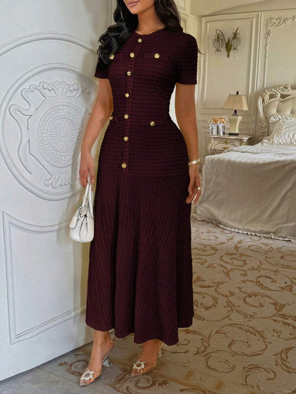 Azeen Short-Sleeve Dress