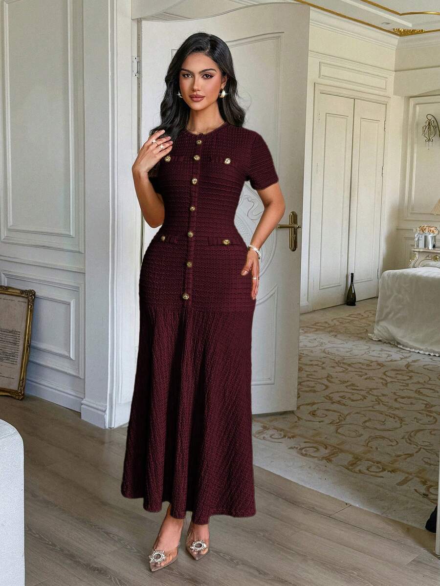 Azeen Short-Sleeve Dress