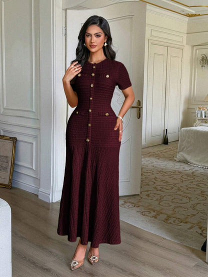 Azeen Short-Sleeve Dress