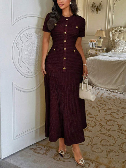 Azeen Short-Sleeve Dress