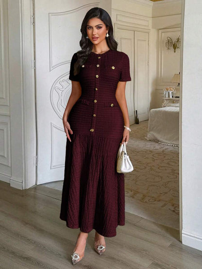 Azeen Short-Sleeve Dress