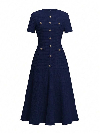 Azeen Short-Sleeve Dress