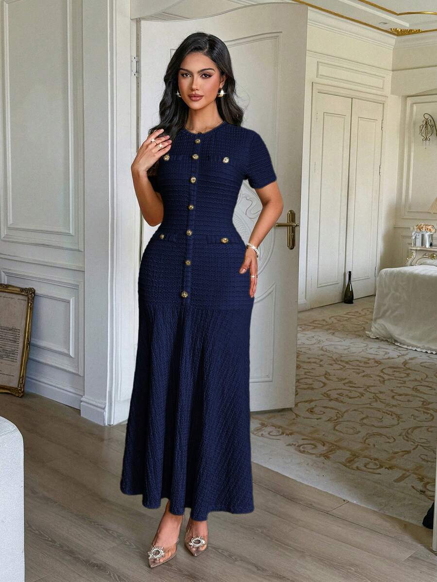 Azeen Short-Sleeve Dress